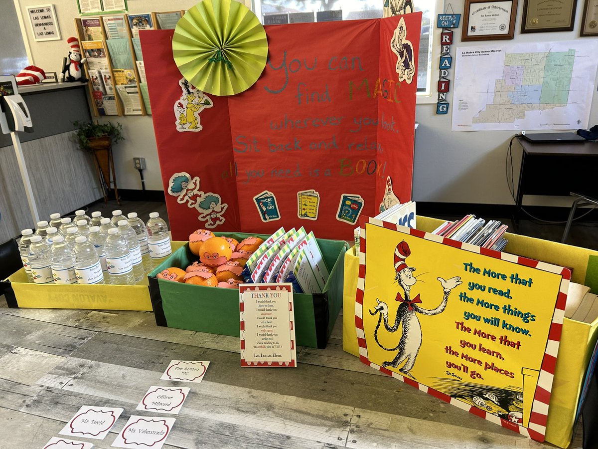 #LHCSD- Las Lomas Read Across America, thank you Trustee Dr. Pritchard for reading to our students, and thank you Ms. Cunningham for your hospitality.  <a href="/LHSchools/">La Habra Schools</a> <a href="/LasLomasSchool/">Las Lomas</a>