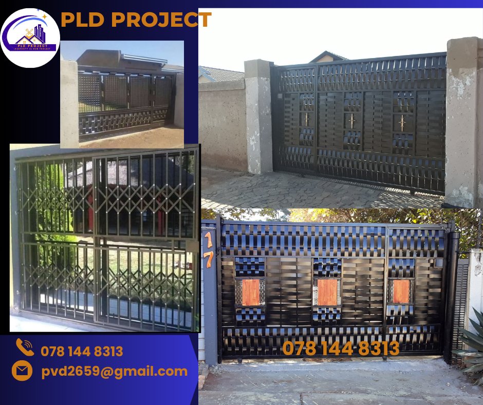 We are professional in welding , we deliver and install all types of gates in Gauteng. Please contact us in this number 0781448313