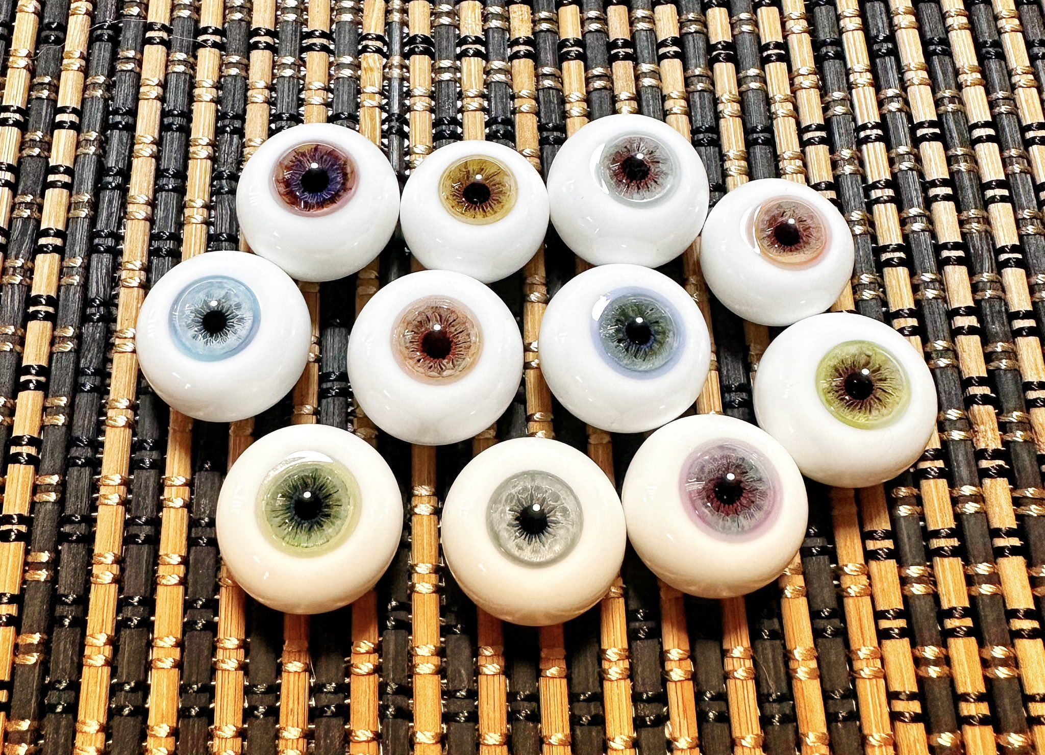 BJDドール用グラスアイ eye ⭐️キラキラ ブルー系 blue 12/1416
