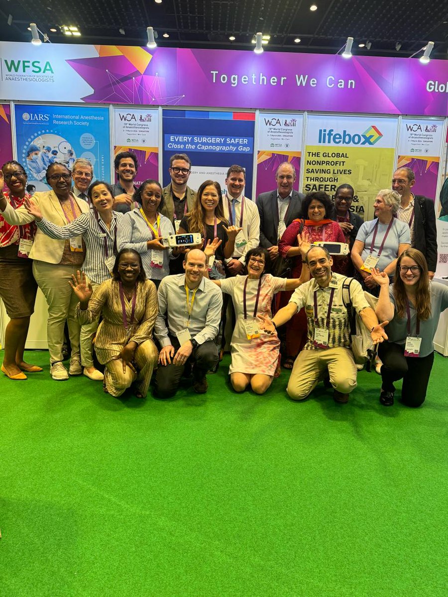 SaferSurgery's tweet photo. Thank you @wfsawca  for an action-packed congress!
#Lifebox and  @Smiletrain  look forward to improving #anaesthesiasafety!
Together we can make #EverySurgerySafer https://t.co/311bu9wX0s