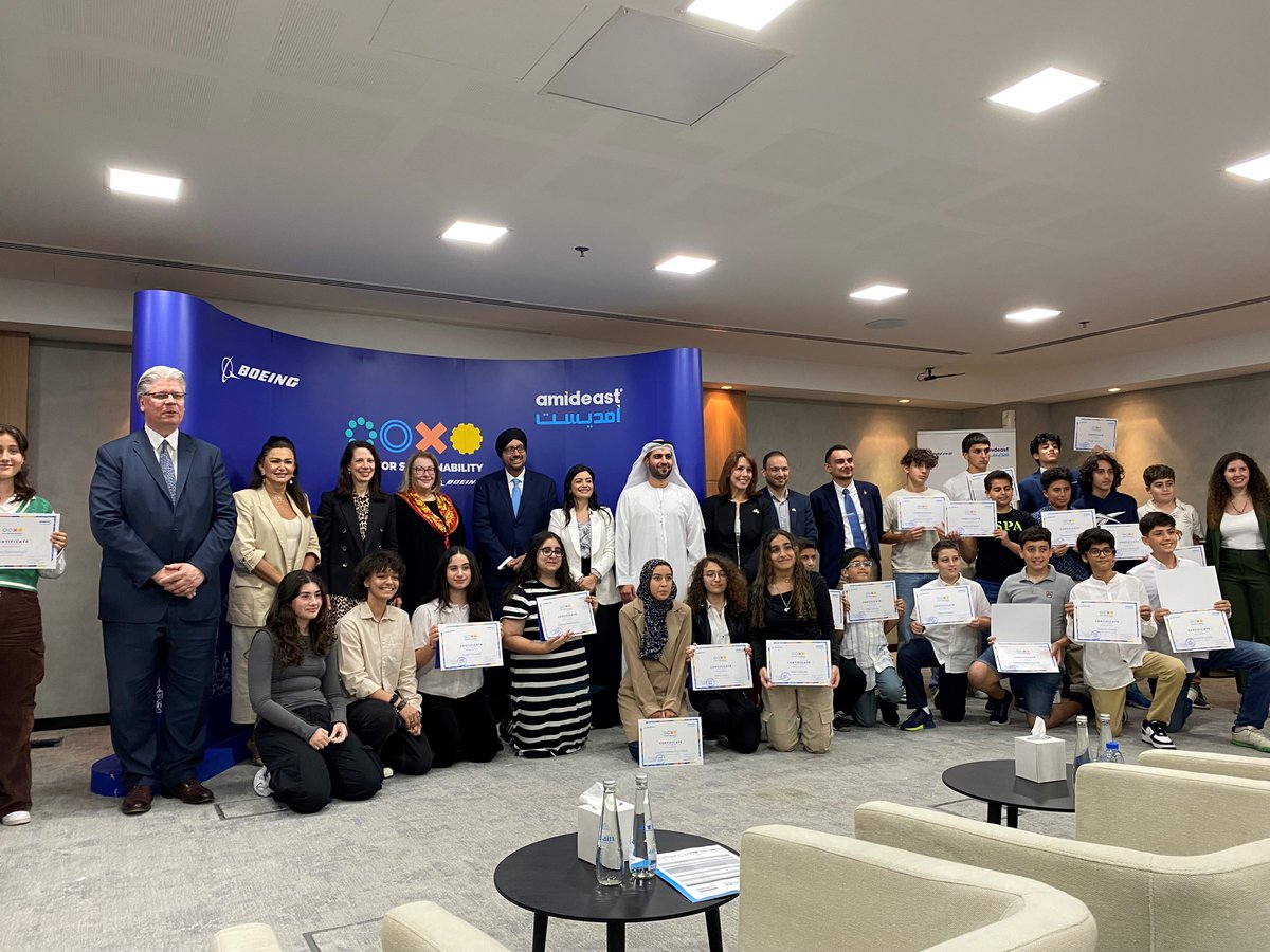 50 students in the UAE graduated from the STEM Club, part of our STEM for Sustainability program with @AMIDEASTuae. Aligning STEM education with UN Sustainable Development Goals, the program empowers the next generation to lead decarbonization efforts in their communities.
