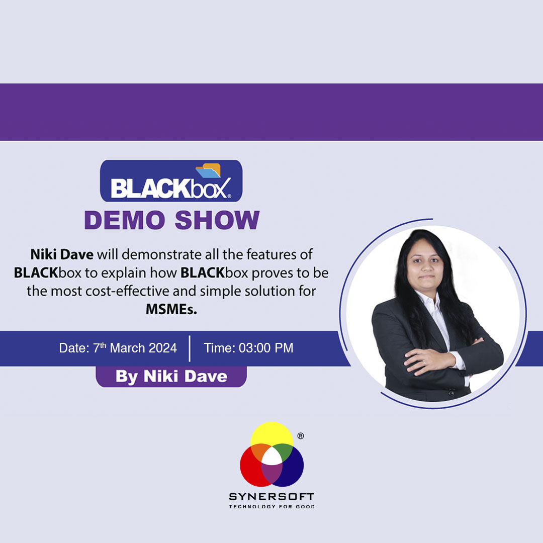 SynersoftTech's tweet image. 🚀 Join the BLACKbox Demo by Niki Dave today at 3:00 PM! 🌐 Discover how BLACKbox solves MSME challenges—Data Security, Remote Work, and Cost Efficiency.🖥️🔐 

🔗 Register Now: us06web.zoom.us/webinar/regist…
#BLACKboxDemo #MSMESolutions #ITInnovation