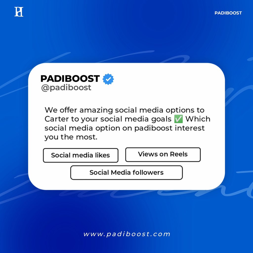 If you are still wondering what services we offer here is just a few. To get more out of padiboost, log in to padiboost.com and enjoy the variety of our services.