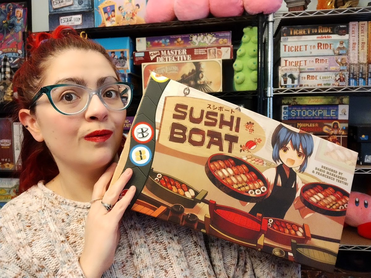 #NewReview! Check out #SushiBoat from @JapanimeGames if you have a great memory and looooveee sushi! -- settleroftheboards.com/whos-hungry-fo… #boardgames #boardgameblog #boardgamereview