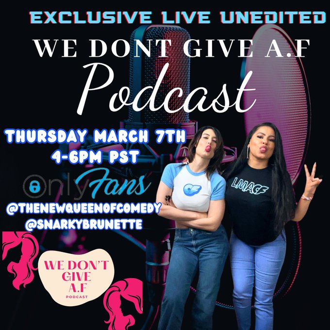 Tommorow see my podcast live &amp; unedited 4-6 on my FREE @OnlyFans   https://t.co/TEXT9QJ7MI https://t<a href="/tag/livestream"class="tags"><span>#livestream</span></a>