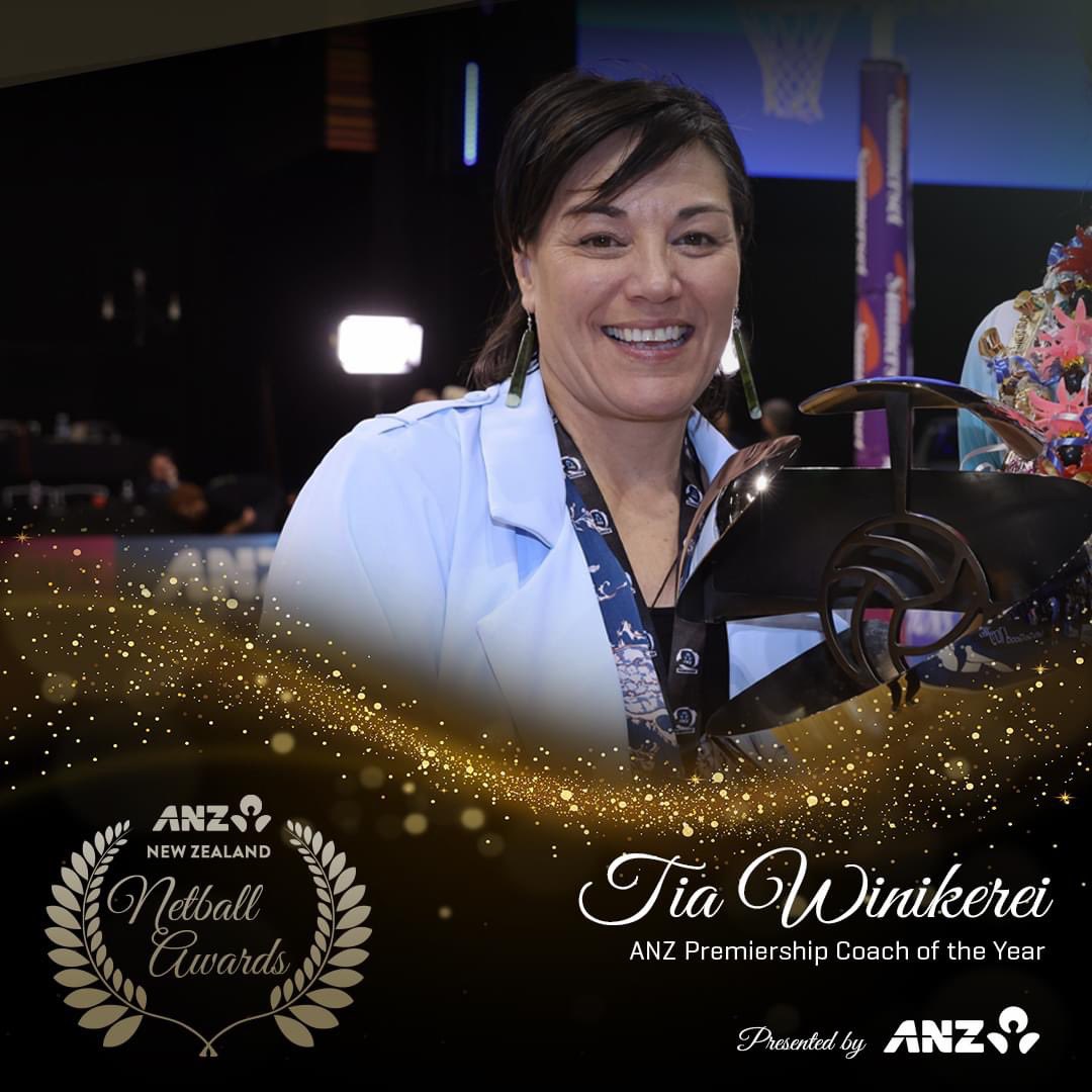 #WHAKANUIA I Winner of the Robyn Broughton Trophy as the <a href="/ANZPremiership/">ANZ Premiership</a> Coach of the Year, Tia Winikerei (Mgāti Maniapoto) made a memorable start to her tenure as head coach of the <a href="/northernmystics/">Northern Mystics</a> ushering in a new era while guiding the team to the title in her first season
