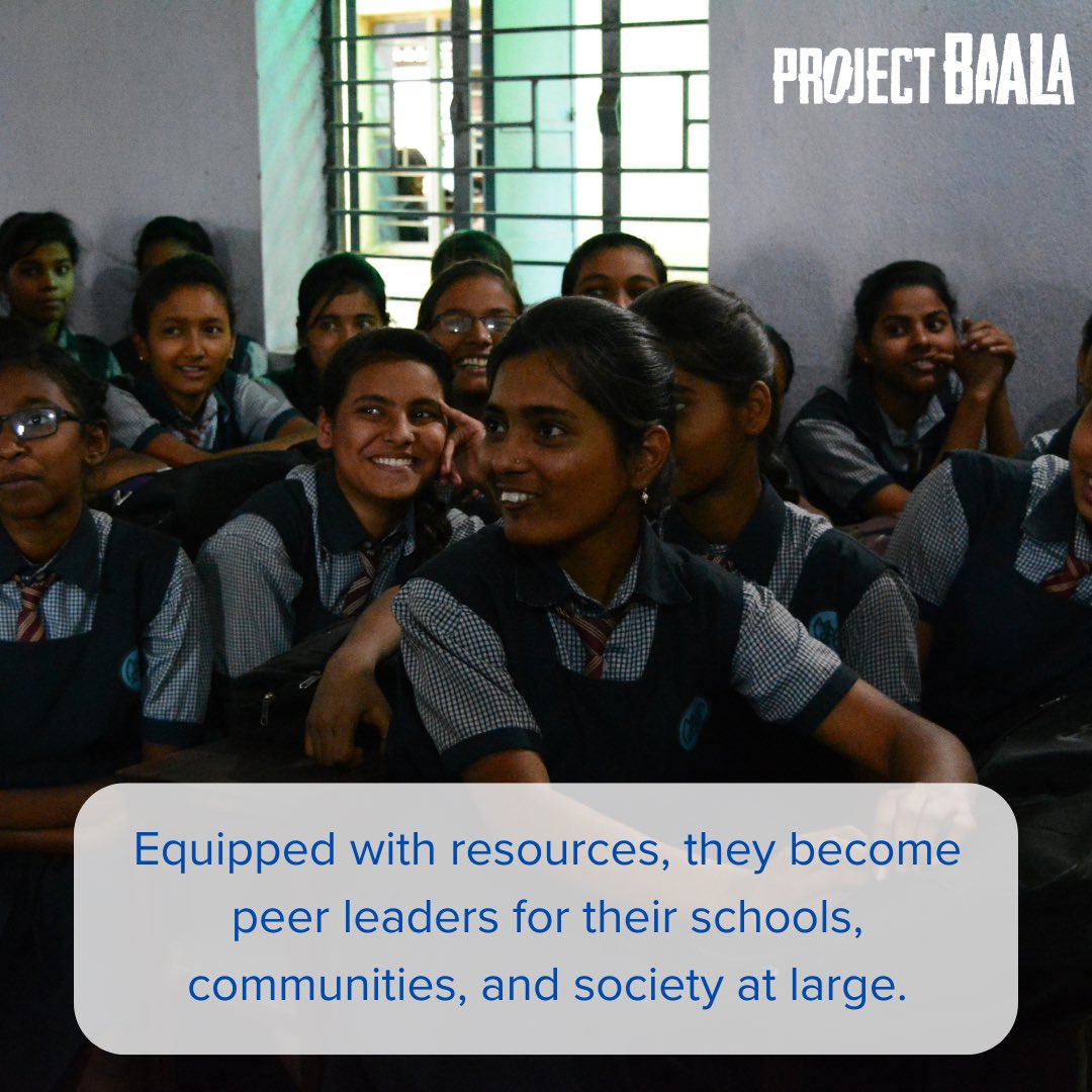 Empowered girls become empowered women 💪🏽 Baala works with young girls and adolescent girls in public schools, sharing essential information on menstruation! #periods #womensday #awareness