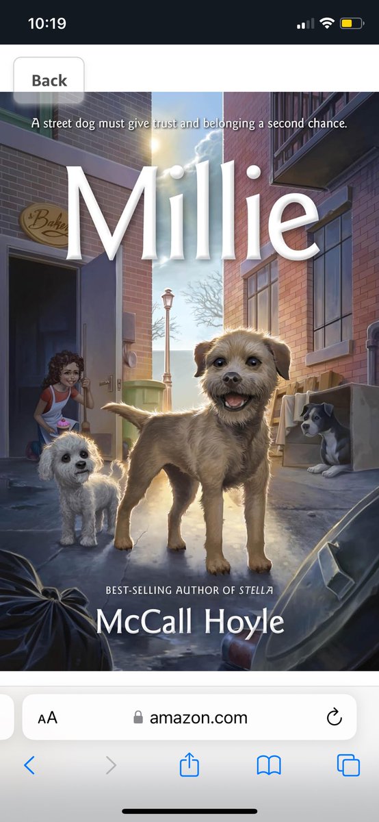 The newest book in the MG “Best Friend Dog Tales.” It’s release week for MILLIE by @McCallHoyle. The best way to support an author is to buy their book on release week. Congrats! #middlegrade #booklover #dogs