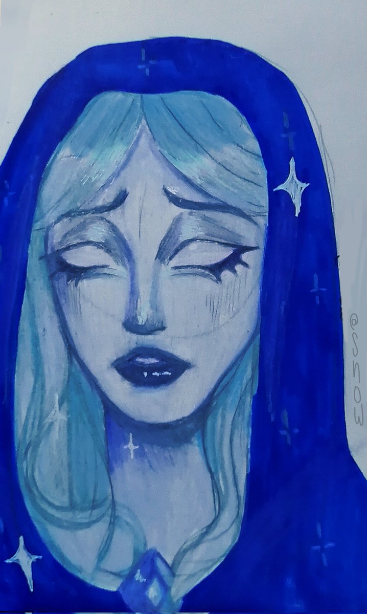 pmkizz's tweet image. 🫧 BLUE DIAMOND

un intento para pintar con colores de madera~
No es de mis mejores obras pero ahí está. Vi a una chica haciendo un cosplay de ésta diosa y salió esto. ✨

#art #stevenuniversefanart #drawing #fanart