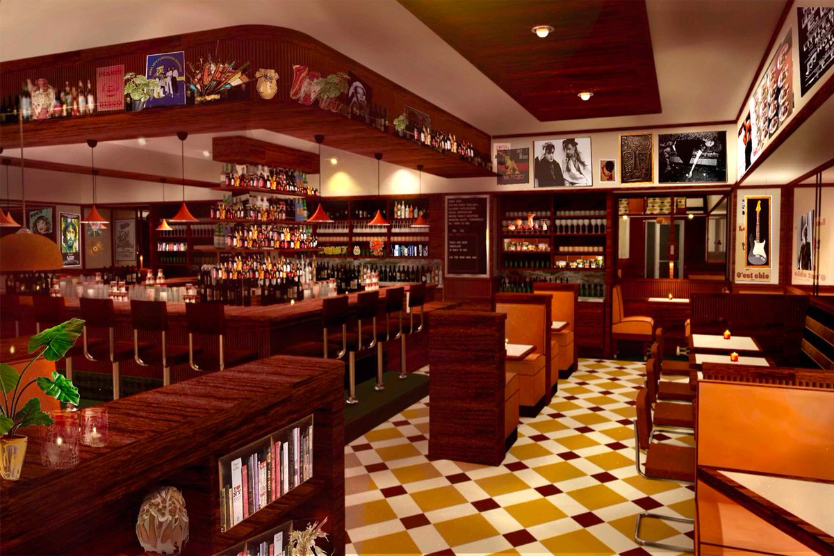 Exclusive first look at Diner Ross, the restaurant inside massive "DiscoShow" venue coming to Linq. Cost of the bar (99 Prince, accessible from The Strip), lounge (Glitterloft), high-tech theater and restaurant will top $40 million. Opens July 27, 2024. Archive: