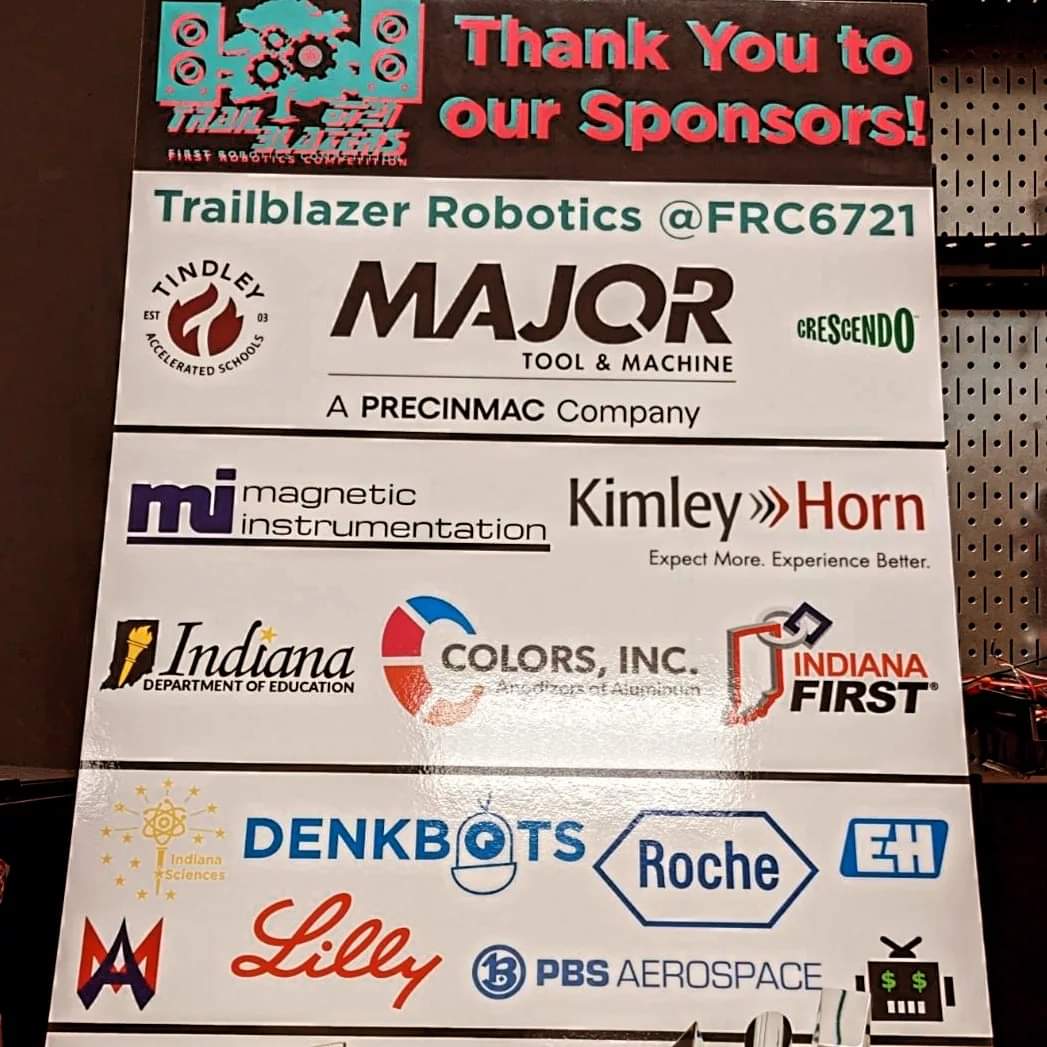 FRC6721's tweet photo. What an amazing Day Two of the Mishawaka District Event! We were honored to be presented the Gracious Professionalism Award for our work to help other teams and build community! #morethanrobots #finfam #INMIS @FIRSTINRobotics @TindleyCATAS @FRCTeams https://t.co/KakBXDXqeh