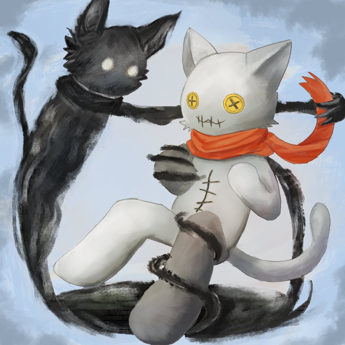 zyamon6's tweet photo. お友達の子を描いた図 https://t.co/Vgtexw4p51