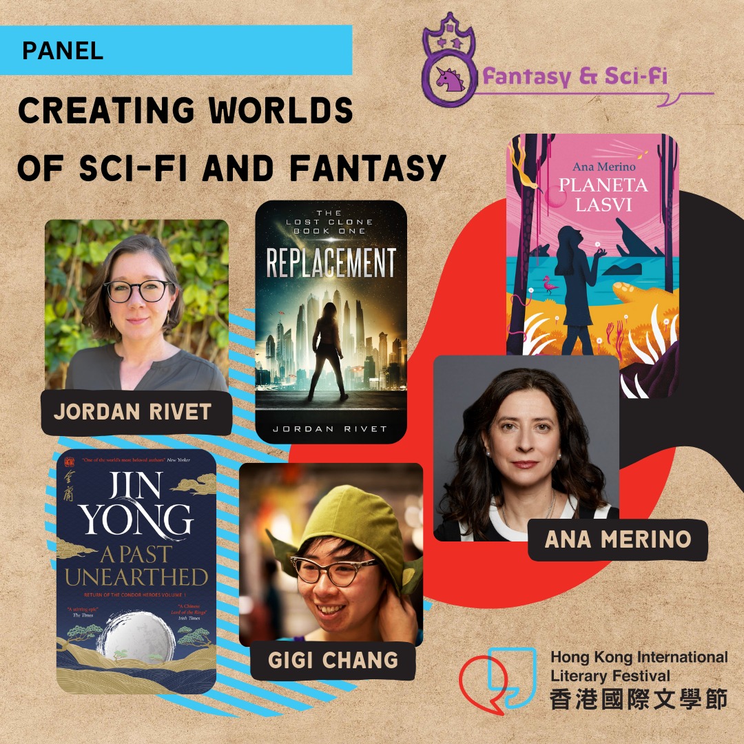 There are still tickets left for my event at the @litfest_hk Hong Kong International Literary Festival this Saturday! Join us for a lively discussion about science fiction and fantasy at the Fringe Club. The event starts at 12:00 on March 9. Hope to see you there!