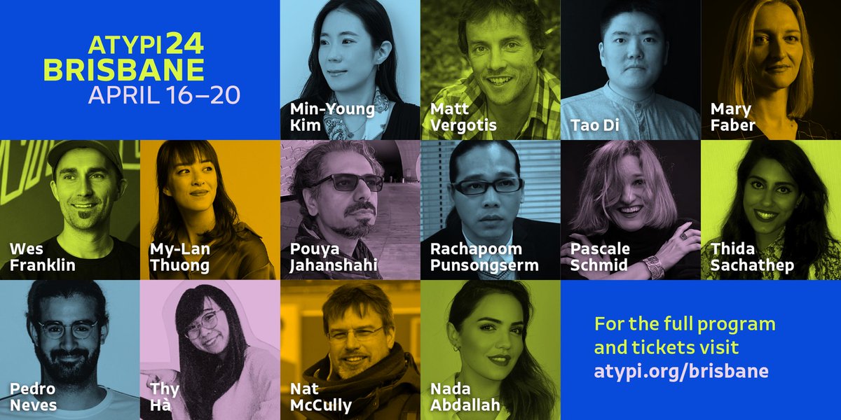 40 days for ATypI Brisbane! 🐨 Over 40 speakers announced! Full program and tickets: atypi.org/brisbane #ATypIBrisbane #ATypI2024