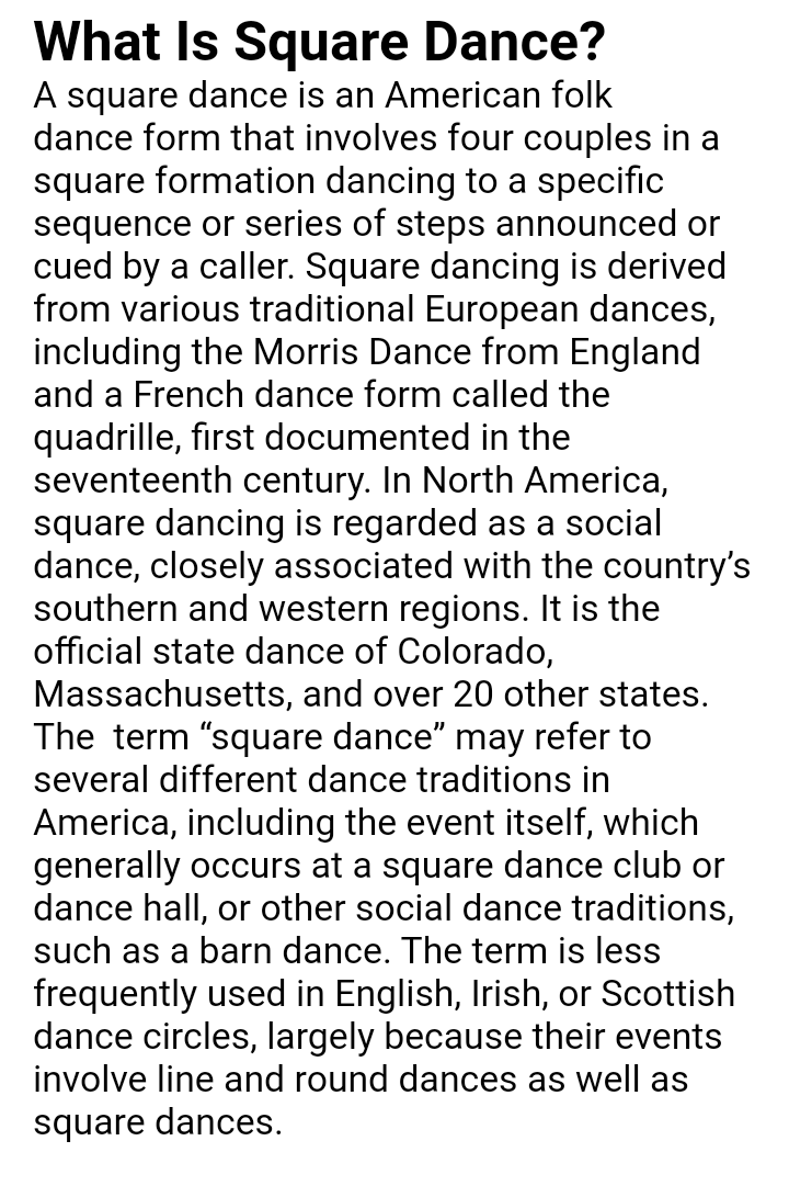 Doyle_C_Beach's tweet image. What is square dancing???
#SquareDancing #AmericanFolk #Dance #FourCouples