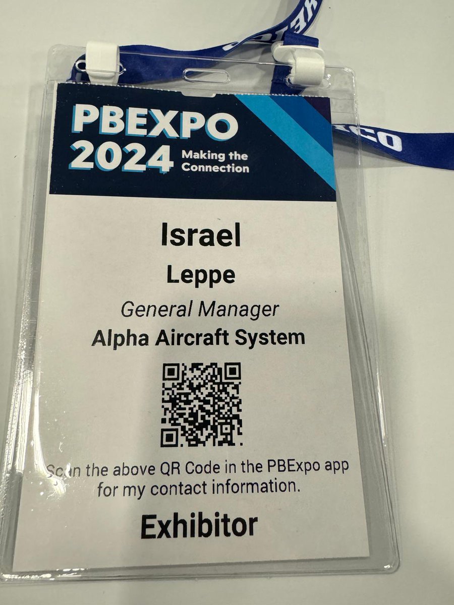 You are most welcome at our Booth #6022 at the #PBEXPO where Alpha Aircraft Systems’ General Manager Israel Leppe will introduce you to our exclusive services. #MakingTheConnection
