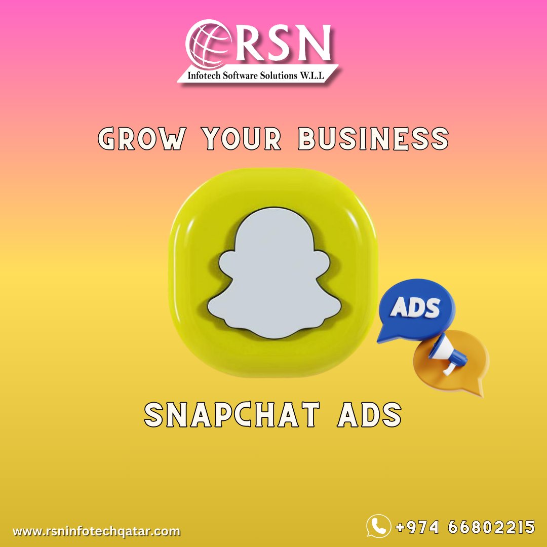 Capture attention in a snap with RSN Infotech Software Solutions! 📸 Elevate your brand's visibility and engagement through targeted Snapchat Ads. Maximize impact, reach, and results. Let's craft your success story together! 💼🚀 #SnapchatAds #DigitalMarketing