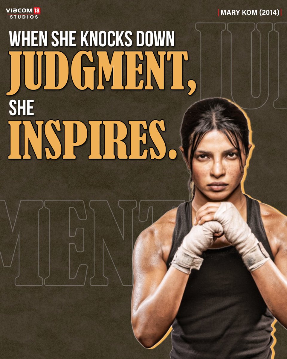 Put up a fight against doubters every single day! 🥊

#InternationalWomensDay #SheInspires #MaryKom #Viacom18Studios