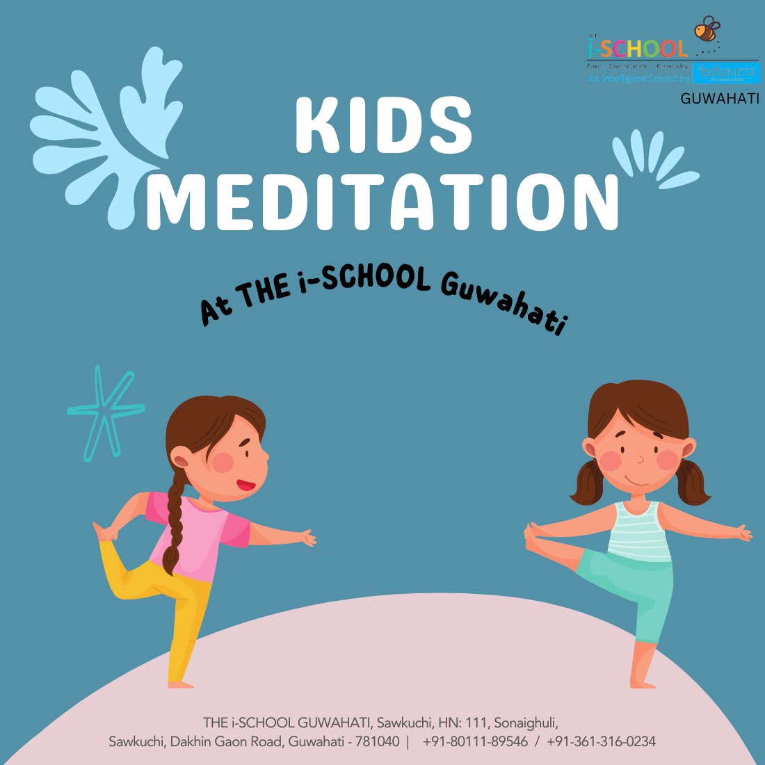 🧘‍♀️🧘Did you know that even our littlest learners benefit from a moment of tranquility? 

At THE i-SCHOOL, we've embraced the magic of meditation for our tiny tots. 🧘‍♀️🧘🧘‍♂️

#MeditationForKids #LittleMindsAtPeace #THE_i_SCHOOL #Guwahati