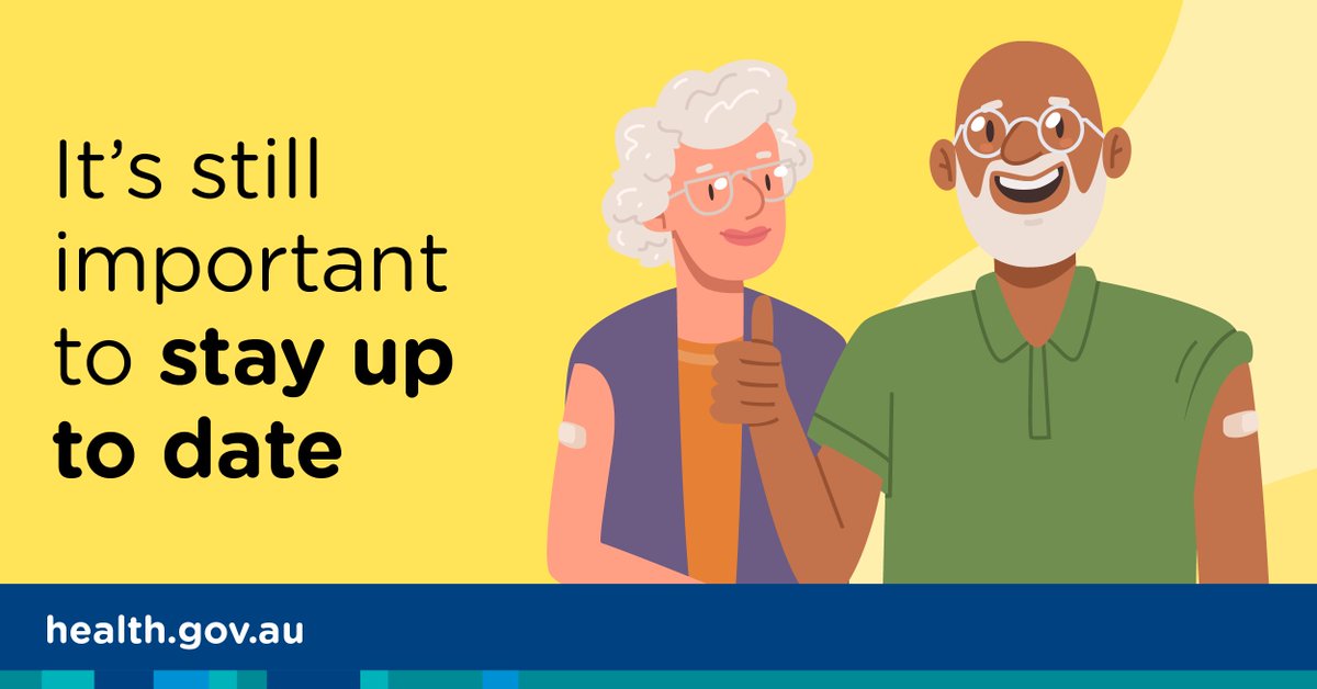 Are you over 65 years of age &has it been 6+ months since your last COVID-19 vaccine? It’s important stay up to date, particularly if you’re at high risk of severe illness. Learn more at💻health.gov.au/our-work/covid…