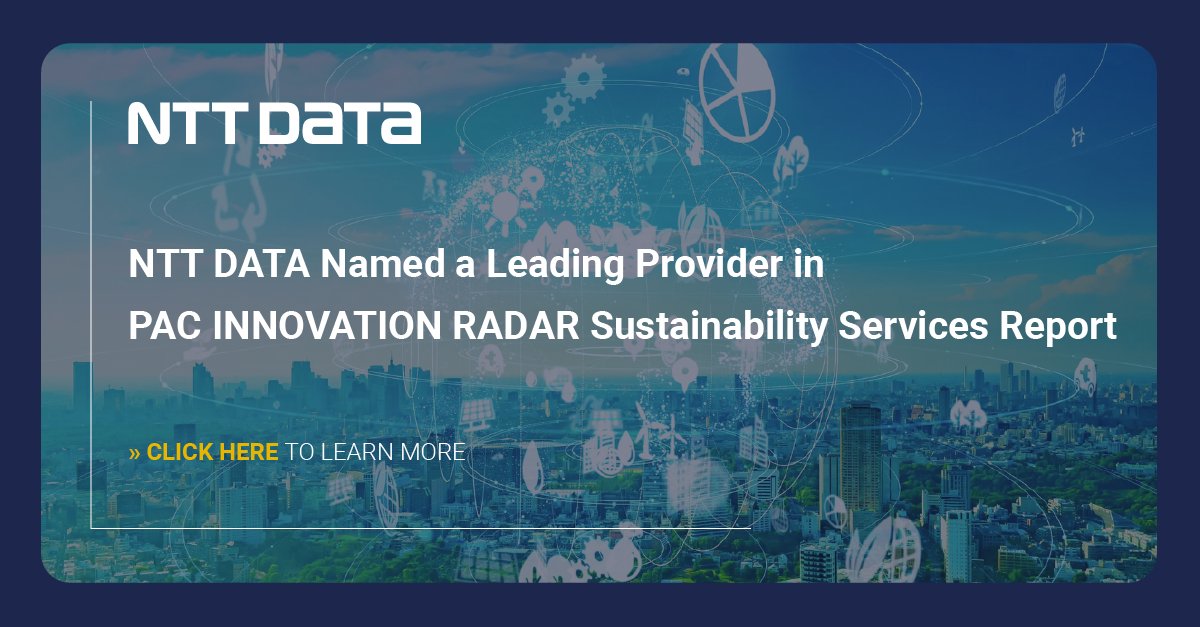 Honored to be recognized by PAC for our efforts in IT Sustainability Services. This is a key priority as we continue to work for net zero and to meet ESG requirements, internally and with our clients. bit.ly/3IrAzD3