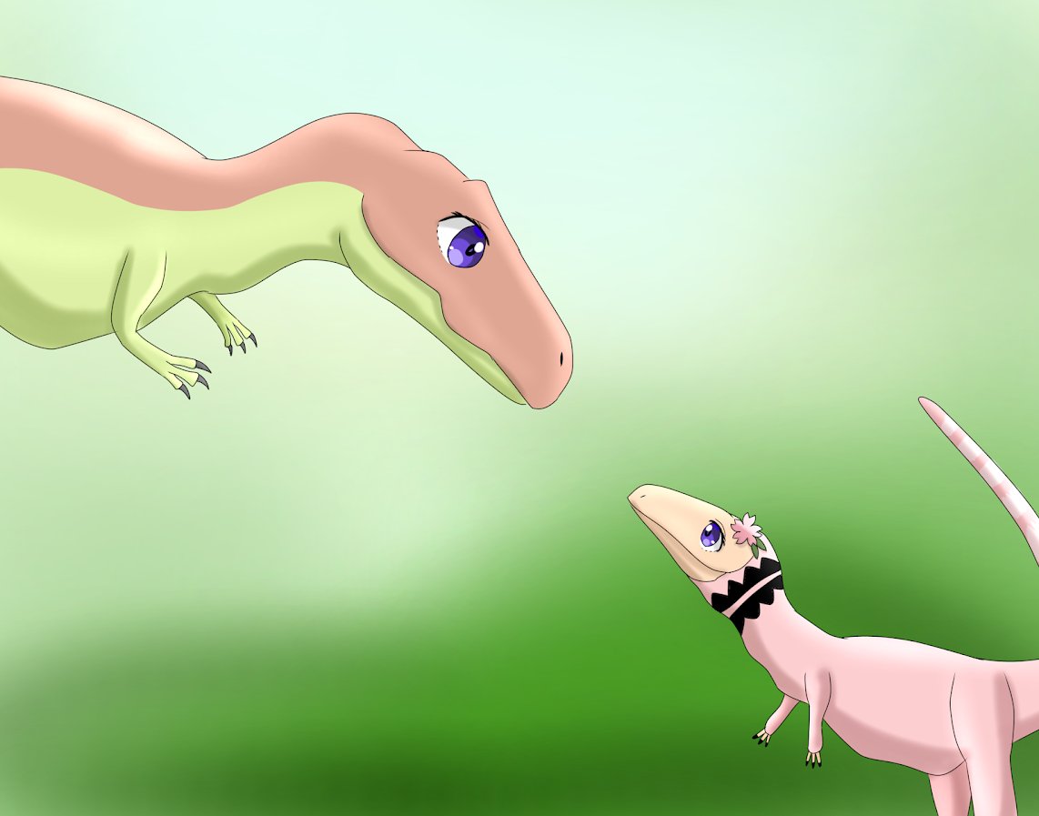 ある日、ユウティラお姉ちゃんが小さかった頃の話を教えてくれました。
お姉ちゃんは小さい頃、実のお母さんとはぐれてしまい、それを見かねたとある恐竜さんが姉のように接してくれたんだそうです。
ユウティラお姉ちゃんが私のことを育ててくれたのは、自分の過去と私を重ねていたからなんですね…