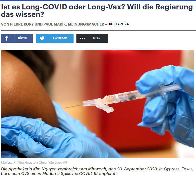 US-Ärzte fanden nach Untersuchung von über 1.000 Patienten heraus, dass „Long Covid” in 70 Prozent der Fälle nach der Impfung entstand, nicht nach der Infektion. Sie fürchten, dass auch diese Erkenntnisse zensiert werden, mit schlimmen Folgen. Übersetzung:…