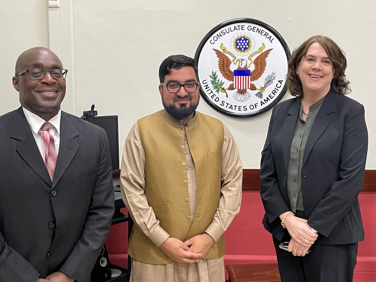 Consul General Shante Moore and Embassy Islamabad Political Counselor Maureen Haggard discussed religious tolerance and regional cooperation with President of the International Research Council on Religious Affairs (IRCRA) Muhammad Israr Madani.