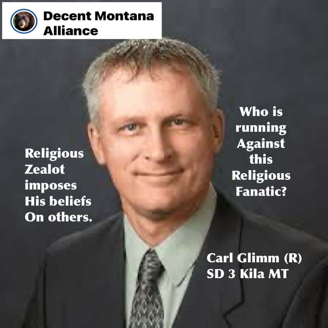 problembear's tweet photo. 5 days left to file so every decent voter in Montana gets a decent choice and Still nobody decent to vote for in these extremist’s districts….
#RunForMTleg 
Greg Hertz 
SD 5 Polson
Lola Sheldon Galloway (R)
SD 13 Great Falls
Carl Glimm (R)
SD 3 Kila
Greg Kmetz (R)
HD 36 Miles City
