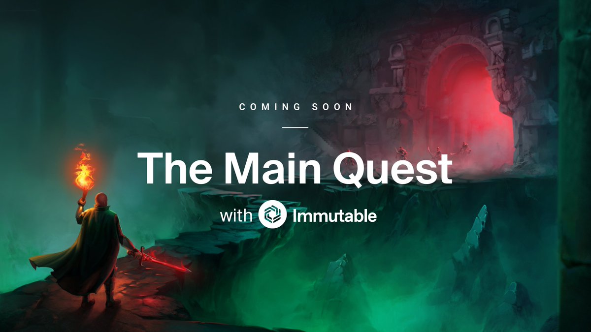 Immutable's tweet photo. Welcome, Players.

The Main Quest will be starting soon. https://t.co/OhvKwGFgr1