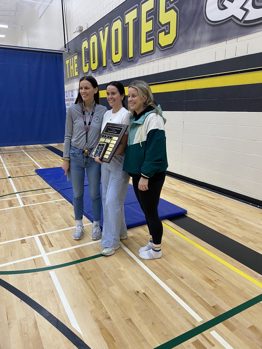 Snuck away from <a href="/TOSHathletics/">Three Oaks Athletics</a> for a couple hrs today to surprise baby sister receiving <a href="/physedpei/">PEI Phys Ed Association</a> young professional award. Very supportive admin at a busy &amp; diverse <a href="/qccoyotes/">Queen Charlotte</a> ..Nice gesture &amp; well deserved. <a href="/PSBPEI/">Public Schools Branch</a> <a href="/peischoolsports/">PEISAA</a>