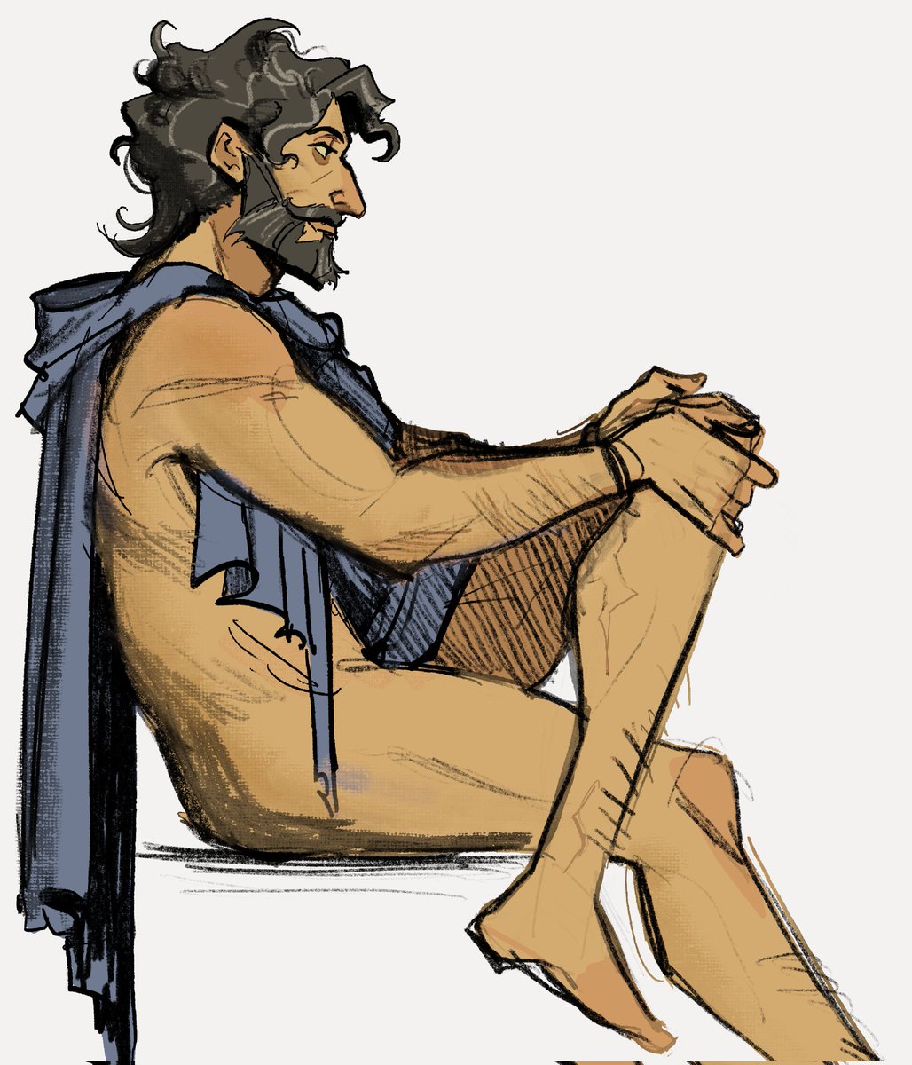 Odysseus sketch based on my favorite pottery art of him 