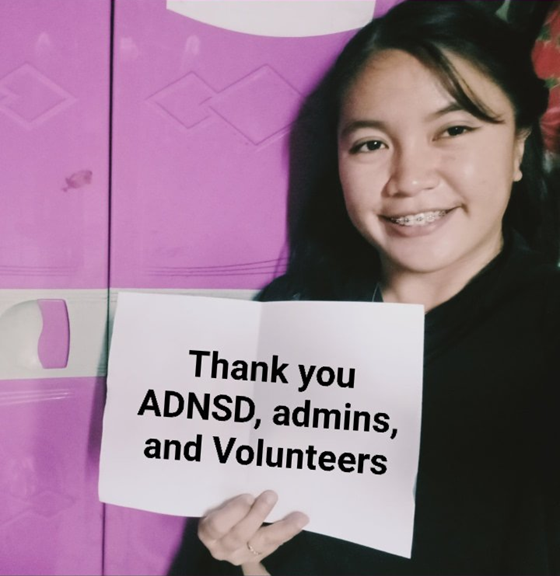 #ADNScholarshipDrive (@adnteam_ageless) on Twitter photo Adelaine Verzosa
1st Year College
B.S. Nursing
Taytay, Rizal
ADN Scholar, Wave 14
Adelaine is the sister of another ADN Scholar, <a href="/AdminJosh24/">Josh Samonte</a>.
#ALDUBatADN451Weeks Adelaine Verzosa
1st Year College
B.S. Nursing
Taytay, Rizal
ADN Scholar, Wave 14
Adelaine is the sister of another ADN Scholar, <a href="/AdminJosh24/">Josh Samonte</a>.
#ALDUBatADN451Weeks