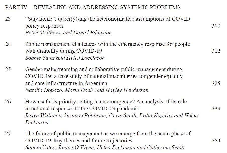 Part 4: Revealing and addressing systemic problems - chapters by @urbaneprofessor, @daniel_edmiston, myself and @drhdickinson, @IestynPWilliams and @RobinsonSuz - plus our conclusion and thematic synthesis doi.org/10.4337/978180…