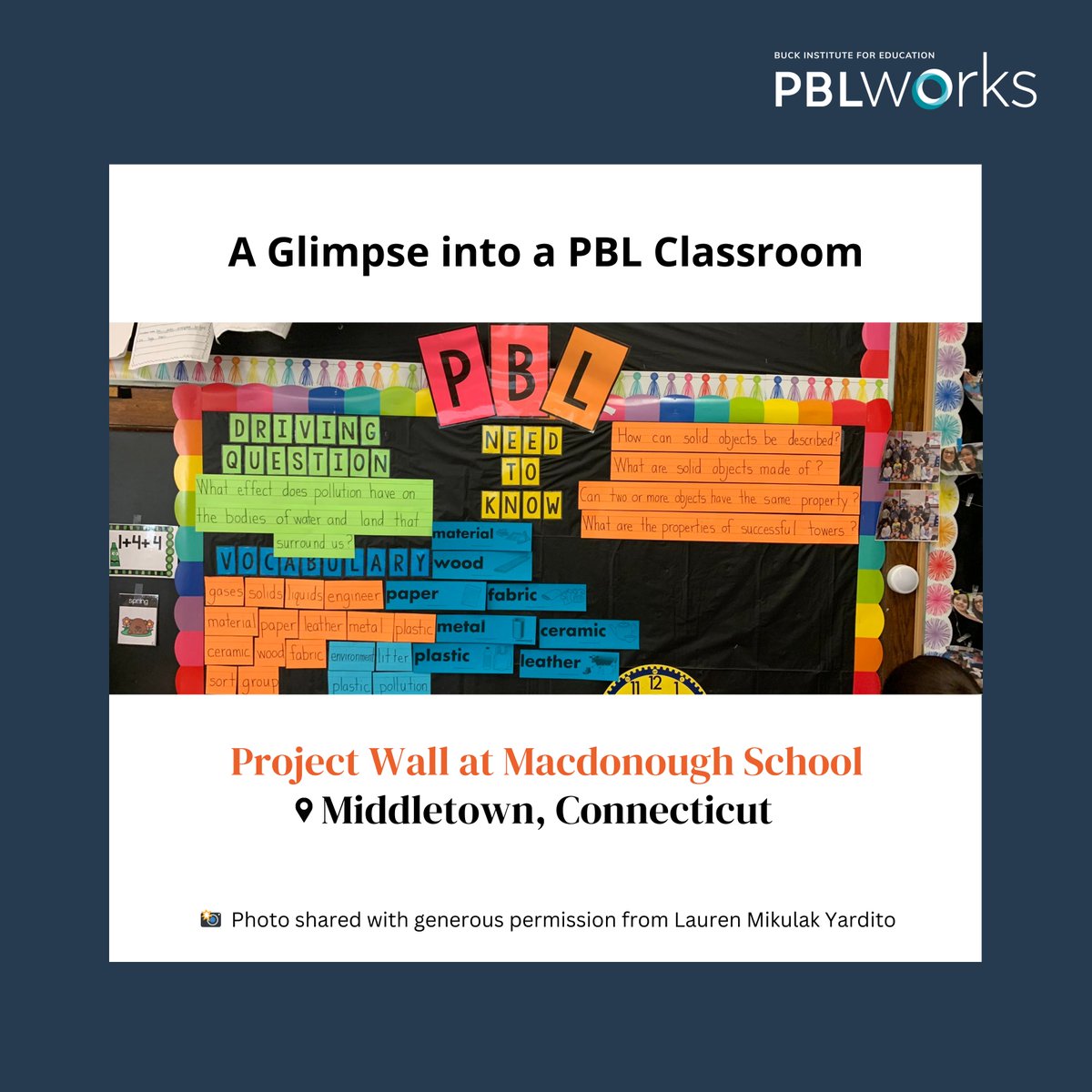 PBLWorks's tweet photo. ๐ธ Step inside Macdonough School, Middleton, CT! ๐ Peek into their PBL classroom where their project wall showcases the exploration of pollution's toll on local water bodies & land. ๐ง๐๏ธ #PBL #Projectwall @mikulakmacd
Learn more about project walls:
https://t.co/YroNZqkEtU https://t.co/wlBOLQbwQ3