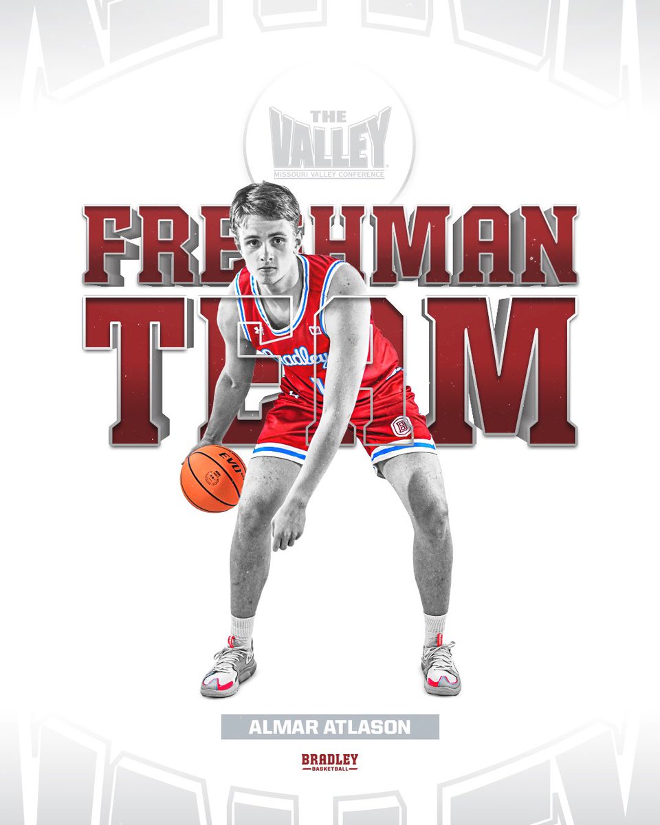 He’s a FRESHMAN‼️
Congrats to Almar Atlason, who has been named to the <a href="/ValleyHoops/">MVC Basketball</a> 𝗔𝗟𝗟-𝗙𝗥𝗘𝗦𝗛𝗠𝗔𝗡 𝗧𝗘𝗔𝗠! 🏀 #RunIt