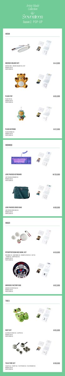 HYBE_MERCH's tweet photo. Artist-Made Collection by SEVENTEEN Season 2. POP-UP 판매 상품 안내

📆 2024. 03. 12 - 2024. 03. 25 (Closed on 03. 18)
📍 Shinsegae Gangnam
1F Showroom (THE STAGE) &amp; B1F Merch. Shop (FAMILLE STREET) 

#SEVENTEEN #세븐틴
#bySEVENTEEN https://t.co/CBUhWAfYNQ