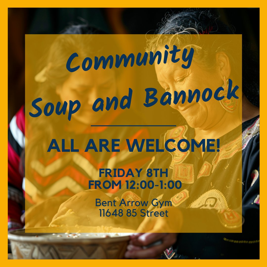 Come down and celebrate the culture with our community at Soup and Bannock Day this Friday, the 8th. Engage with our team and see firsthand how our free community events foster hope and prosperity, and fill your tummy while your at it!
#socialnetworking #communityevent #goodtimes