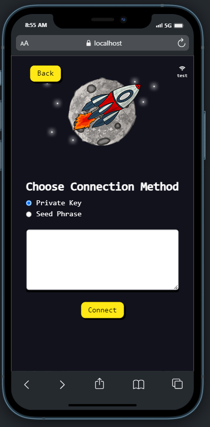 Next Update for #RocketWallet #DF you can connect with choose private key / seedPhase. Ready for Main net ? #WSPP @RoboWolf8