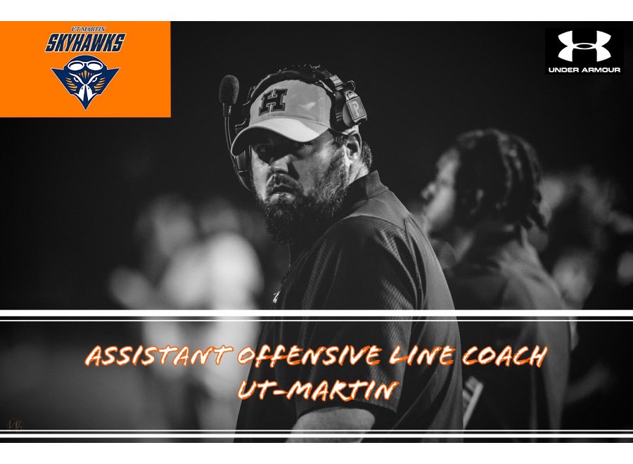 So blessed to be joining the staff at @UTM_FOOTBALL ready to get to work and bring value to the program! So appreciative to @Coach_JSimpson and @CoachKBannon for this opportunity! #MartinMade #BossHogs