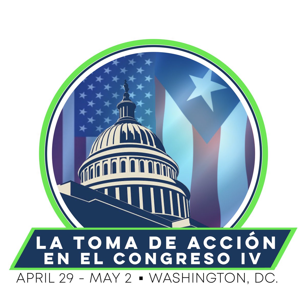 Reminder: Acompáñanos a la cuarta edición de La Toma De Acción en el Congreso. Este próximo 29 de Abril al 2 de Mayo del 2024 en Washington, DC. Regístrate para participar en: 🔗 delegates.us/event/tomadeac… ¡Vamos por más! 🇺🇸⭐️🇵🇷 #NuestraCausaEsPoderosa