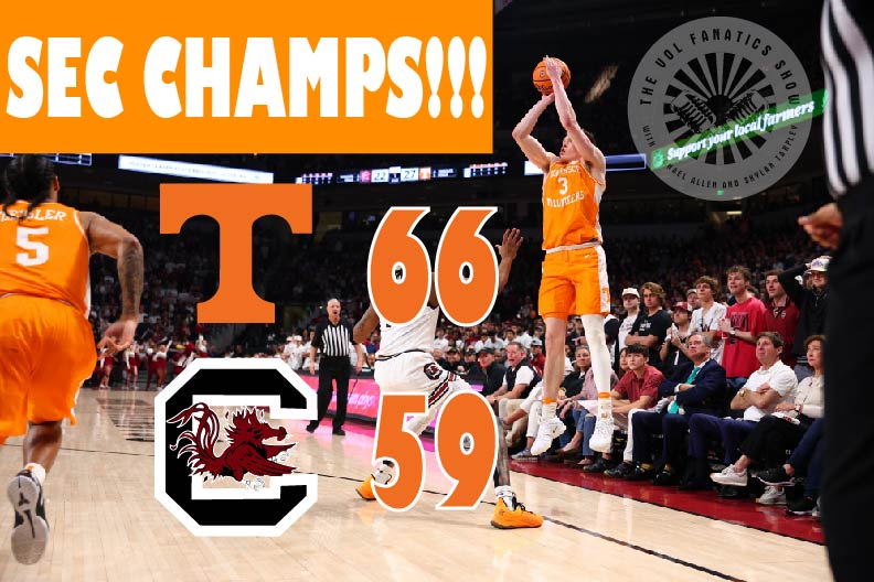 SEC CHAMPS!!!
Tennessee has won the SEC regular season outright with the win over South Carolina tonight.
Dalton Knect leads the way with 26 points on the night #VolsWin