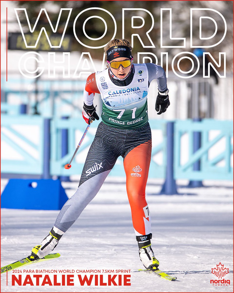 Mark Arendz and Natalie Wilkie are your 2024 Para Biathlon Sprint World Champions! @CDNParalympics