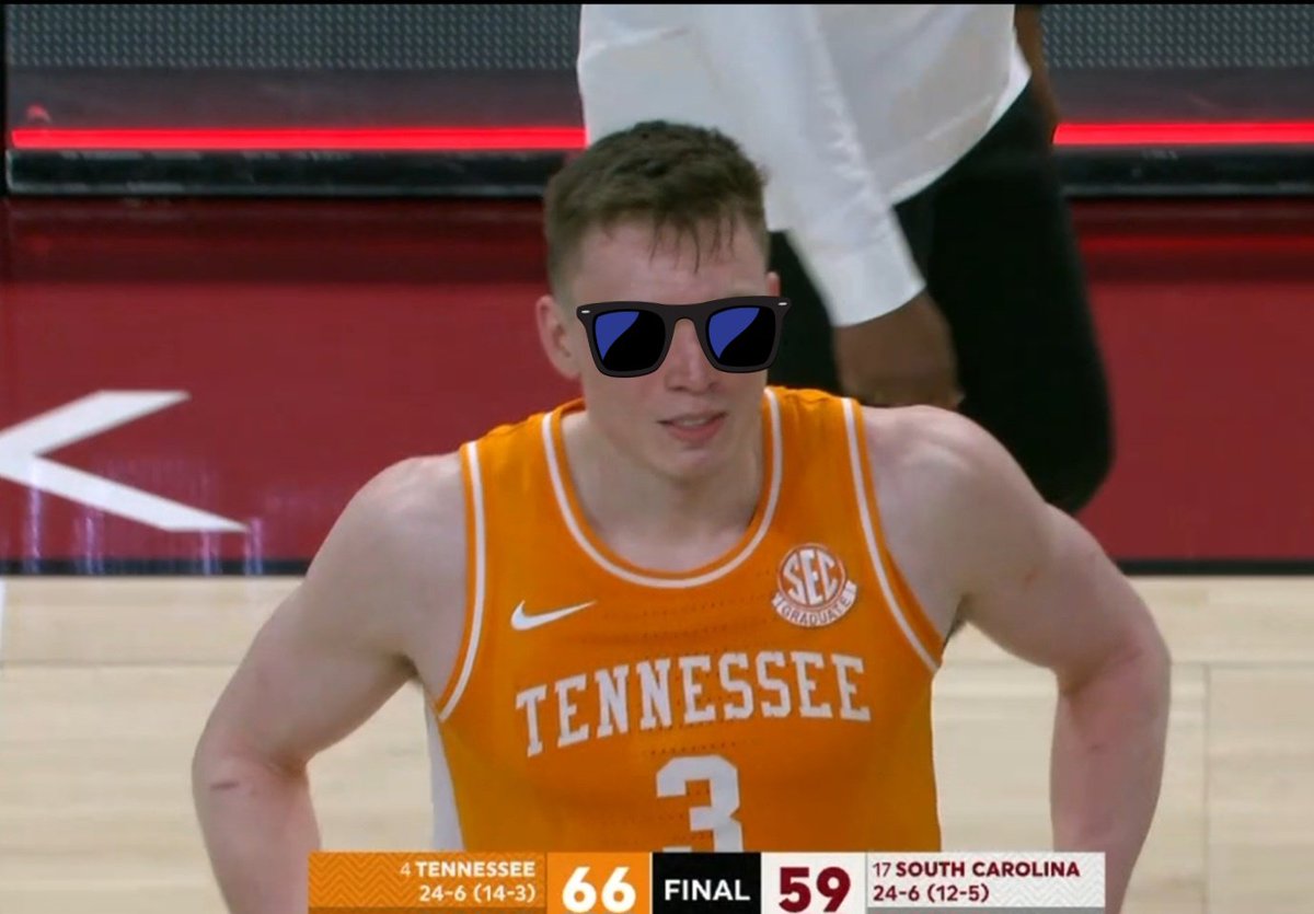 SEC CHAMP! DK 👑 @Vol_Hoops win!  #VOLSWIN #Vols #Tennessee #Knecht #GBO #GoVols