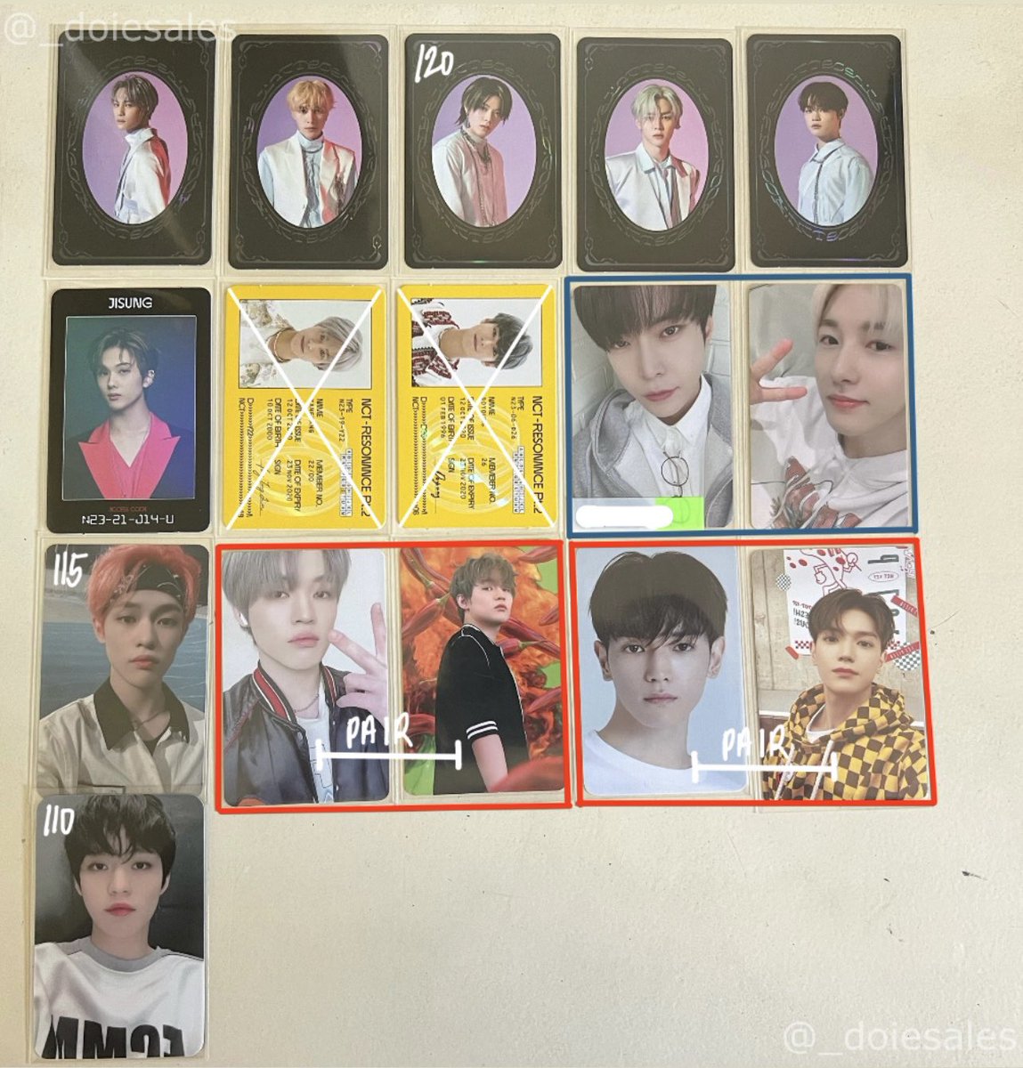 _doiesales's tweet photo. wts lfb | ph only
   𓏔 100 ea otherwise stated
   𓏔 blue box: 150 ea
   𓏔 red box: 110 ea pair

:: nct dream wayv 127 2020 yangyang hendery yuta kun chenle jisung doyoung renjun taeyong resonance ybc access card we boom hot sauce ar clipcard slow acid hefu yzy r2 fcmm sg2022 https://t.co/vxHeZgHDFV