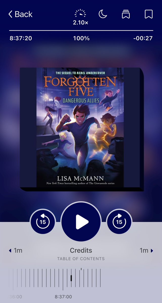 Another incredible, fast-paced adventure in Forgotten Five series @lisa_mcmann! A museum break-in, a sabotaged presidential campaign, & the always-changing team of Supers- who is on it? Who deflected? Whom to trust is always a Q! Do I really have to wait til Oct for book 5??