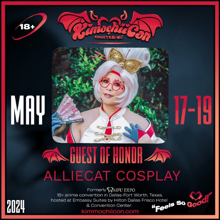 ❤️‍🔥GUEST ANNOUNCEMENT❤️‍🔥 Introducing Guest of Honor: @AllieCatCosplay Allison of AllieCat Cosplay is a cosplayer and designer who started her journey in 2010, creating over 80 Cosplay Costumes, and earning Best in Show awards in several competitions for craftsmanship. 😍🔥
