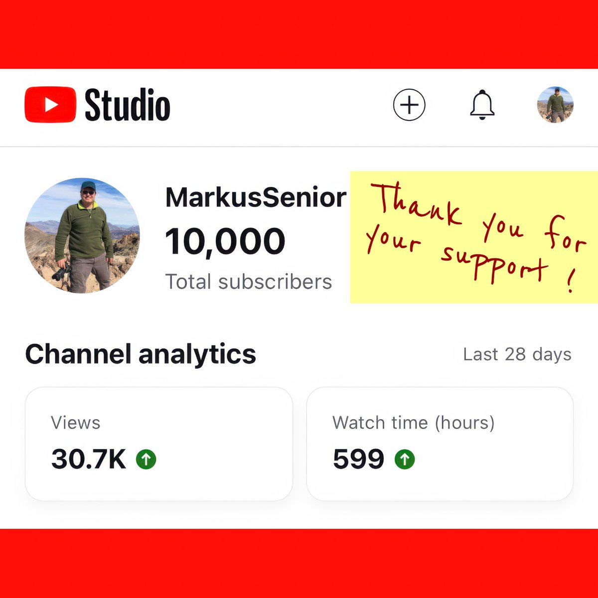 markusseniorusa's tweet photo. We've hit a milestone! 10,000 Subscribers on YouTube!
Thank you to each and every one of you for joining us on this incredible journey.
https://t.co/bu5RsijMXu https://t.co/kBN7W0RC0w