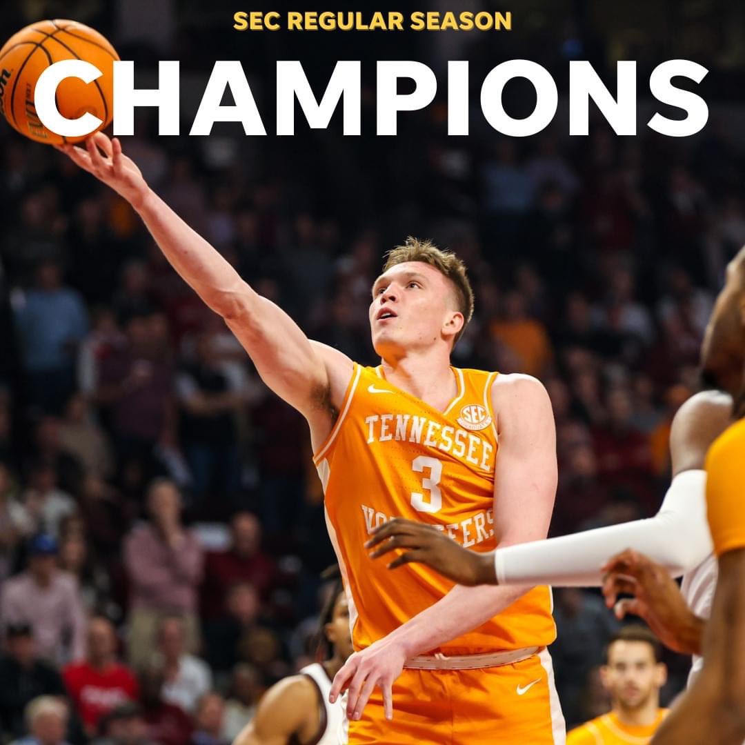 dsmith9875's tweet image. Outright champions of the SEC! We should be a #1 seed! #volhoops #gbo