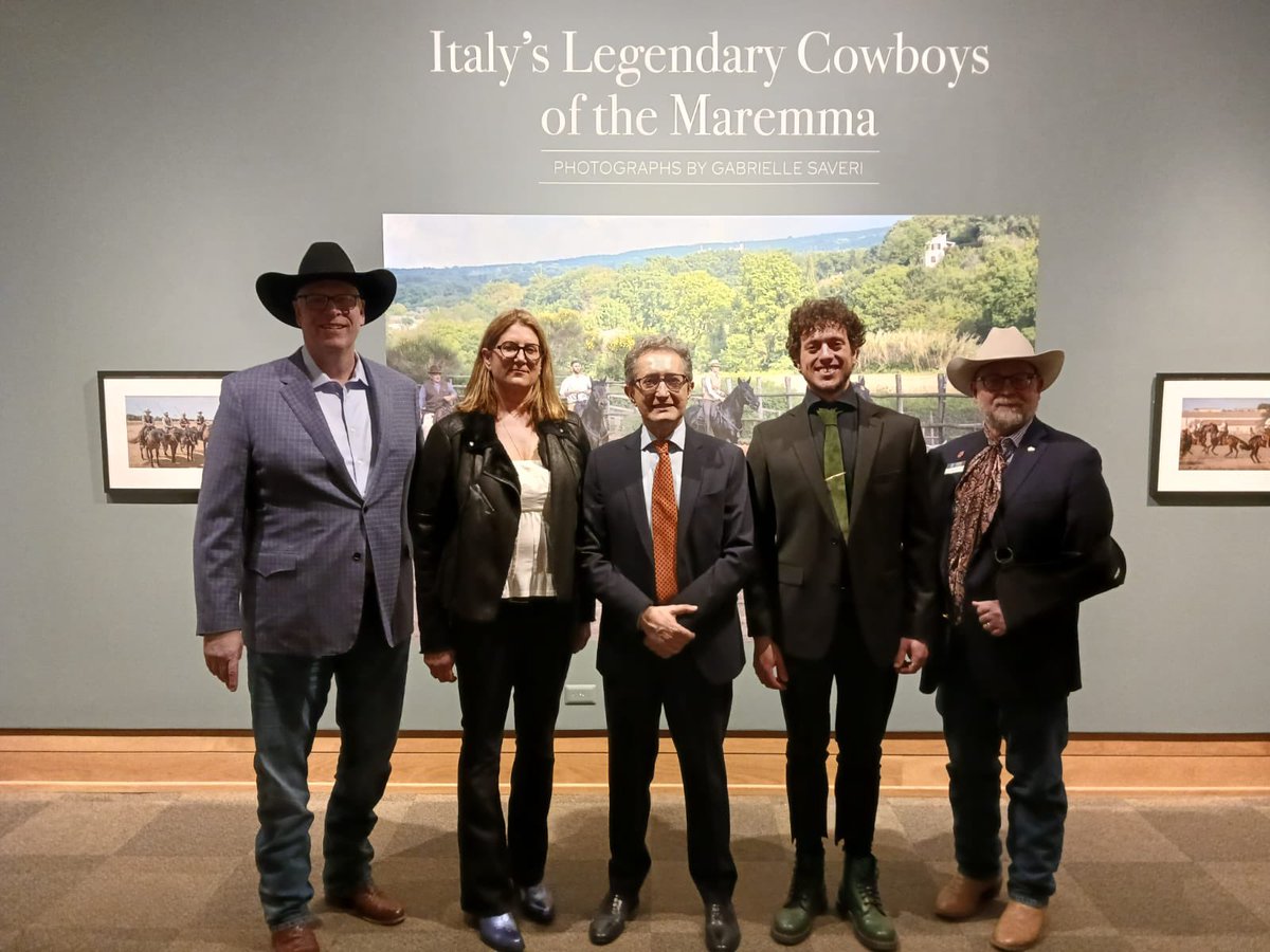 Consul General Mauro Lorenzini thoroughly enjoyed the visit at National Cowboy &amp; Western Heritage Museum in Oklahoma City. Don’t miss the Exhibition “Italy’s Legendary Cowboys of the Maremma”, Photographs by Gabrielle Saveri on view through May 5, 2024